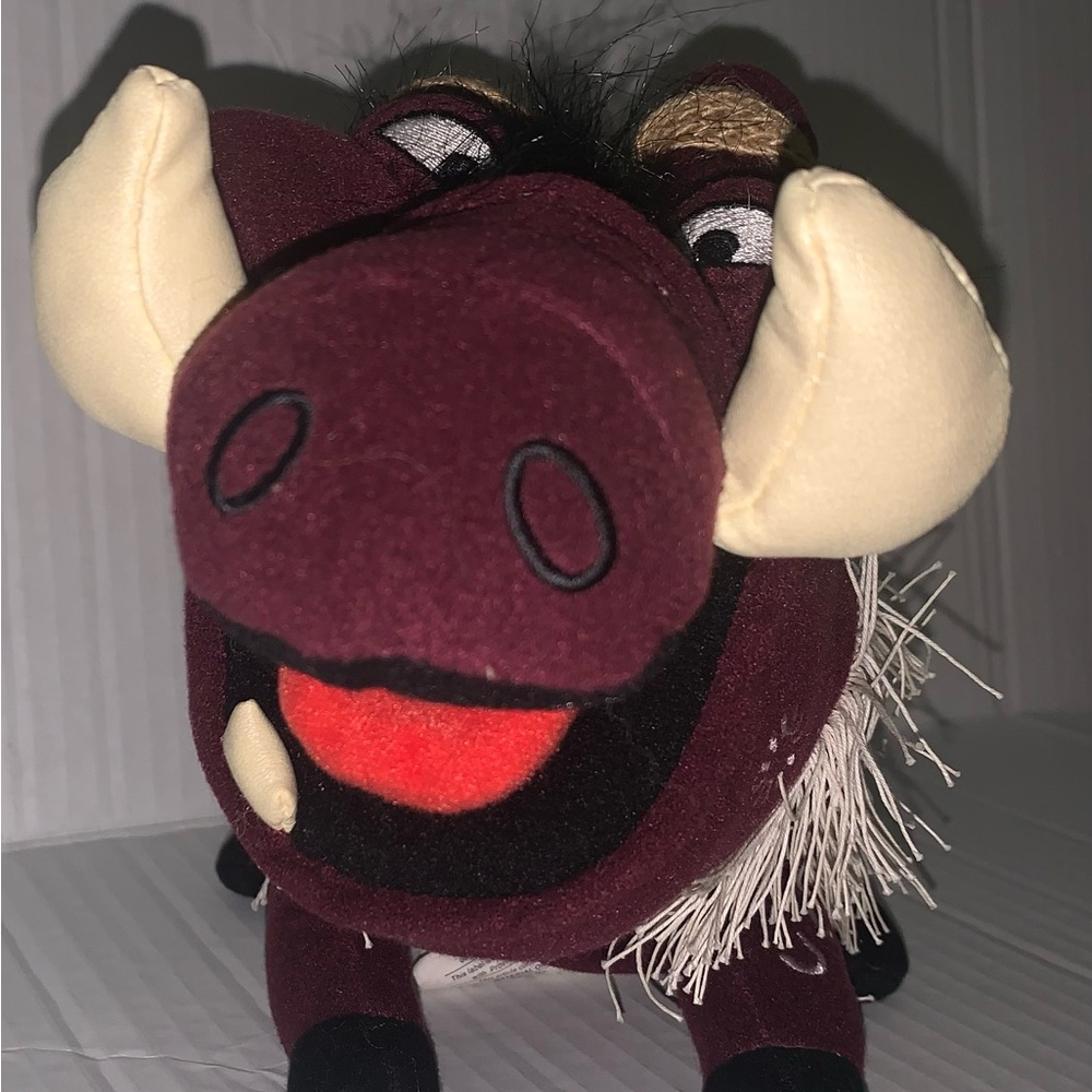 Disney The Lion King Pumbaa beanbag plush - Picture 3 of 5